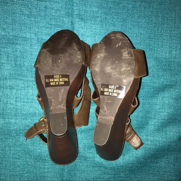 FINAL PRICE⬇️Brown platform wedge - size 10 - Picture 3 of 6